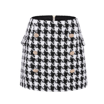 Sariah Tweed Skirt - SunsetFashionLA